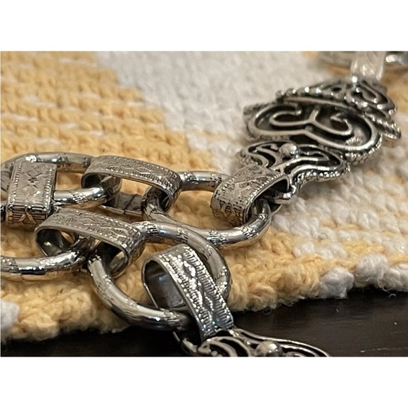 Vintage Hollycraft Extremely Rare Find, Silvertone Adjustable Chain Link Belt - Picture 8 of 15